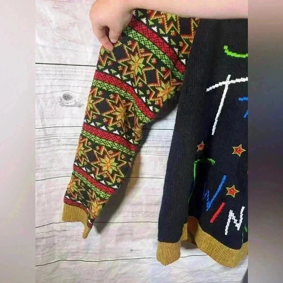 So Tacky I Twinkle Long Sleeve Knit Christmas Sweater - Picture 2 of 4